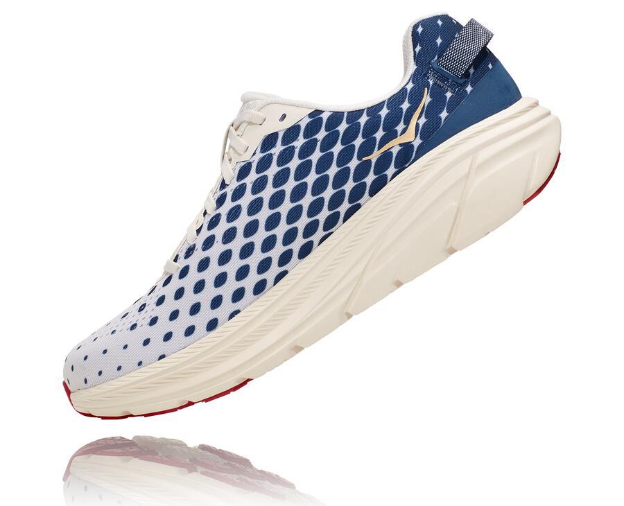 Hoka One One Tenisky Panske Biele/Modre - Rincon 2 - 30786-FDTR